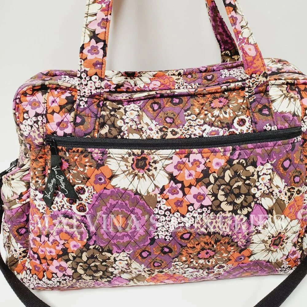 VERA BRADLEY BAG ROSEWOOD LARGE STROLL AROUND BABY DIAPER BAG